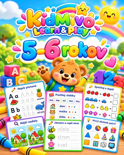 KidMivo Learn & Play – pracovné listy